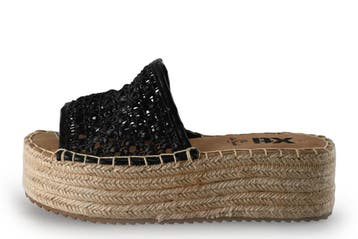 Xti Sandalen in maat 38 Zwart, Zwart, Sandalen of Muiltjes, Zo goed als nieuw, Xti
