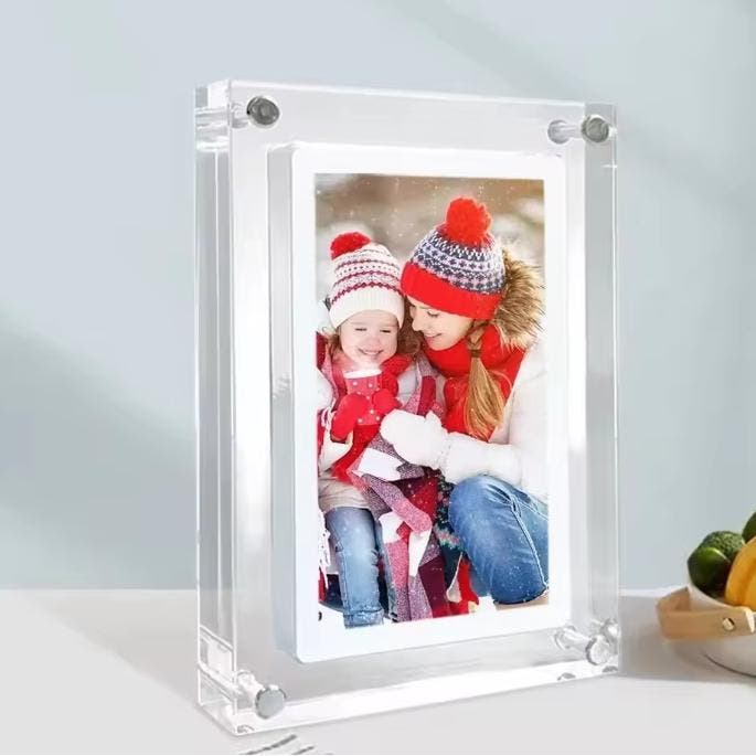 Digitale Fotolijst 5/7 Inch IPS 4GB Oplaadbare Batterij, Audio, Tv en Foto, Fotografie | Digitale fotolijsten, Nieuw, Verzenden