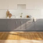 vidaXL Vloerkleed rechthoekig 100x300 cm bamboe naturel, Verzenden, Nieuw, Bruin