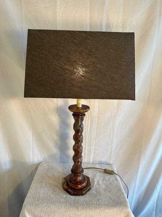 Lamp - XL Twisted - Marmer, Textiel, Antiek en Kunst, Curiosa en Brocante