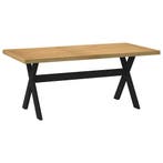 vidaXL Wandtafel NOAIN X-vormige poten 180x90x75  cm massief, Huis en Inrichting, Tafels | Eettafels, Verzenden, Nieuw