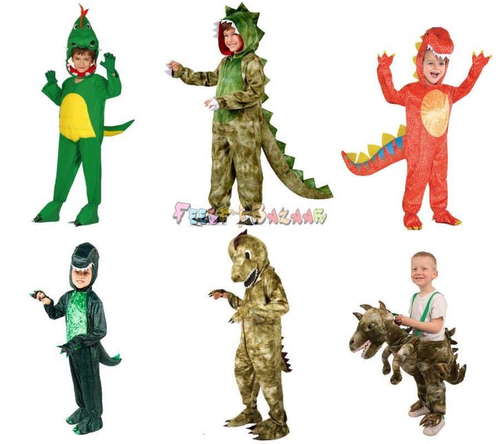 Dino Pak Kind Volwassenen - Dinosaurus verkleedpak, Kinderen en Baby's, Carnavalskleding en Verkleedspullen, Jongen of Meisje