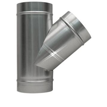 T-STUK GALVA 45 GRADEN 800 MM, Verzenden