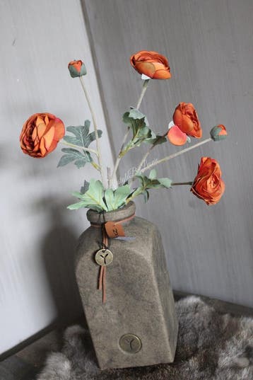 Brynxz bosje Ranonkels camel 66 cm, Ophalen of Verzenden, Nieuw