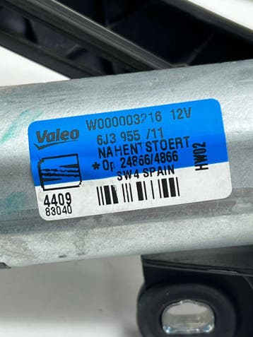 Ruitenwisser motor achter Seat Ibiza bj.2010 Artnr.6J3955, Gebruikt, Seat