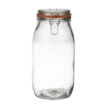 Glazen weckpot / voorraadpot met beugelsluiting, 3 l, Verzenden