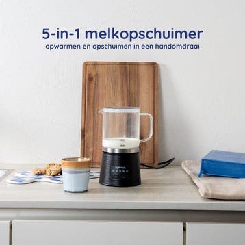 2dekans | Safecourt Kitchen Glazen Melkopschuimer -, Huis en Inrichting, Ophalen of Verzenden, Zo goed als nieuw