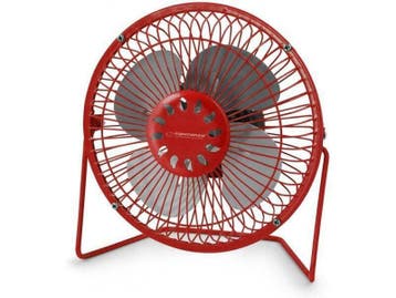 Bureau ventilator op USB - 14cm - Rood, Ophalen of Verzenden, Nieuw