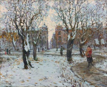 Ferenc Gaal (1891-1956) - Elisabethplatz im Winter, München
