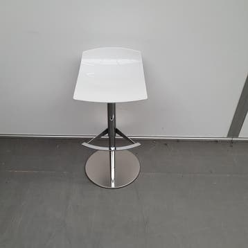 Papatya Xtreme B in hoogte verstelbare design barkruk - witt, Ophalen of Verzenden, Nieuw