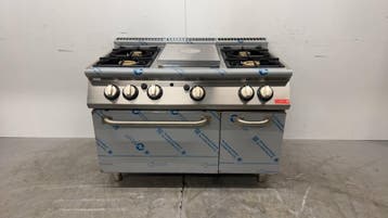 Gastro M platen fornuis 4 branders en gasoven 70/120 TPPCFG, Ophalen of Verzenden, Nieuw zonder verpakking