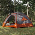 vidaXL Koepeltent met Verwijderbare Regenkap Grijs en Oranje, Verzenden, Nieuw