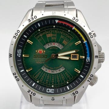 Orient - Multi-Year Calendar Green Dial - Zonder, Nieuw