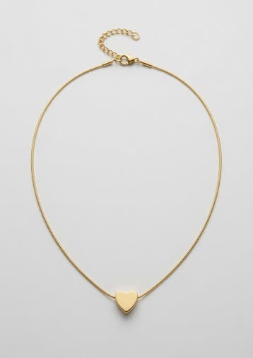 Goud-Stijl Drie-Dimensionale Hart Ketting Sieraden, Sieraden, Tassen en Uiterlijk, Kettinghangers, Overige materialen, Nieuw, Ophalen of Verzenden