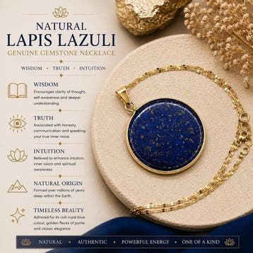 Natuurlijke Lapis Lazuli - Wijsheid, Waarheid & Intuïtie -