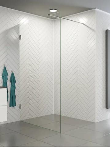 Saniclear Modern Exclusive profielloze inloopdouche 100 x, Ophalen of Verzenden, Nieuw, Glas, Bad