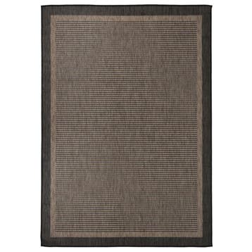 vidaXL Buitenkleed platgeweven 140x200 cm donkerbruin, Verzenden, Nieuw, Bruin