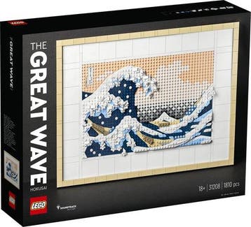 LEGO Art Hokusai – De grote golf, 3D Wanddecoratie, Verzenden, Nieuw