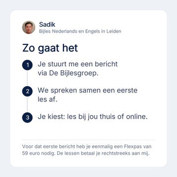 Bijles Nederlands en Engels voor vmbo en havo in Leiden, Privéles, Bijles