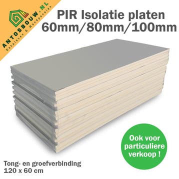 PIR platen,  Recycled, A en B keus op voorraad leverbaar., Nieuw, Hardschuim (Pir), 15 m² of meer, Dakisolatie