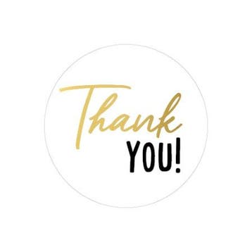 100x Sticker Thank YOU! - bedankt - sluitsticker - leuk i..., Ophalen of Verzenden, Nieuw