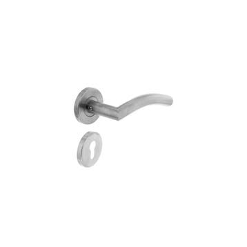 Intersteel Deurkruk Lisa/Hoek 90° neutraal op rozet met, Verzenden, Nieuw
