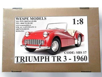 WESPE CLASSIC 1:8 - Model coupé - Triumph TR 3 - 1960, Nieuw