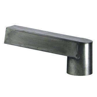 zinken stadsuitloop 60 x 100 mm naar uitloop Ø100, Ophalen of Verzenden, Nieuw