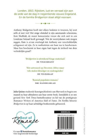 De verliefde graaf / Bridgerton / 2 9789022594513, Verzenden, Gelezen, Julia Quinn