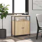 vidaXL Dressoir Sonoma Eiken 70x30x80 cm Bewerkt Hout, Verzenden, Nieuw, 50 tot 100 cm, 25 tot 50 cm