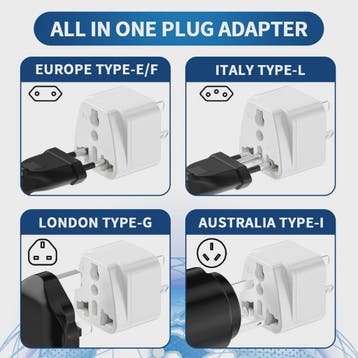 3-delige Universele Reisadapter: Australië naar EU/US/UK - V, Verzenden, Nieuw