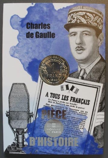 France Frankreich Km 2760 10 Euro 2019 / 1 Franc 1944 Bef..., Verzenden