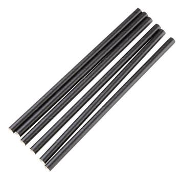 Composteerbare papieren rietjes 140mm zwart | Individueel..., Verzenden, Nieuw in verpakking