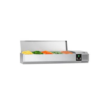GGM Gastro | Opzetkoelvitrine PREMIUM - 1200x335mm - 5x GN |, Verzenden