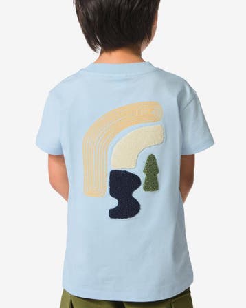 HEMA Kinder T-shirt abstract blauw van €11.99 voor €6 sale, Verzenden, Nieuw