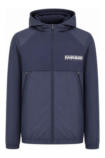 Napapijri Jas Jongens in maat 170 Blauw, Verzenden, Zo goed als nieuw, Napapijri, Jongen of Meisje