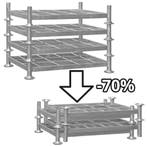 Mobiele stapelrack mobiele rack TÜV geschikt voor rongen, Ophalen of Verzenden