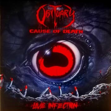 lp nieuw - Obituary - Cause Of Death - Live Infection (Co..., Cd's en Dvd's, Verzenden, Zo goed als nieuw, Overige formaten