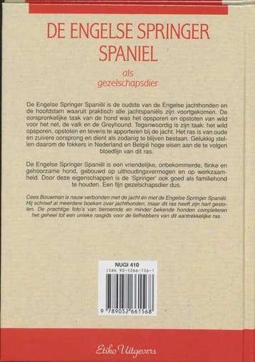 De Engelse springer spaniel als gezelschapsdier C. Bouwman, Verzenden, Gelezen, C. Bouwman