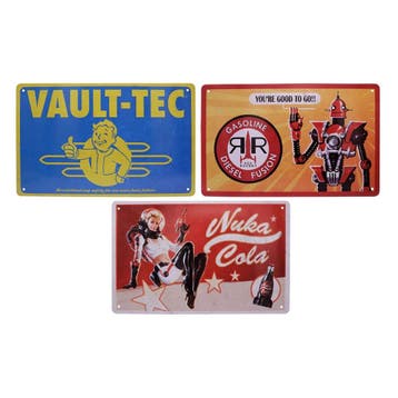 Fallout Tin Signs 3 Pack Brands, Ophalen of Verzenden, Nieuw