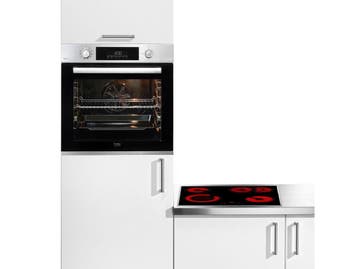 BEKO BBSM12320XMPEF - Inbouw oven + kookplaat - A+, Verzenden, Zo goed als nieuw