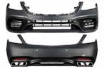 Bodykit Bumper set W222 S63 AMG look Facelift Black, Ophalen of Verzenden, Nieuw