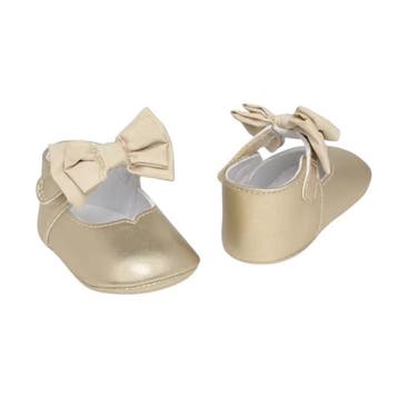 Mayoral Babyschoen ballerina Champagne Strik - Schoenmaat, Ophalen of Verzenden, Nieuw