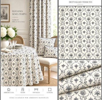 1713Prestigieus en exclusief weefsel in Toile de Jouy-stijl