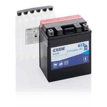Exide AGM 12V accu | ETX14AHL-BS | 12V 12Ah, Ophalen of Verzenden, Nieuw