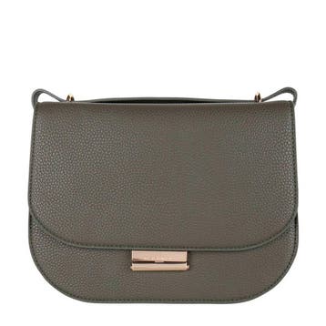 Mister Miara vegan leather crossbody tas olijf, Verzenden, Nieuw