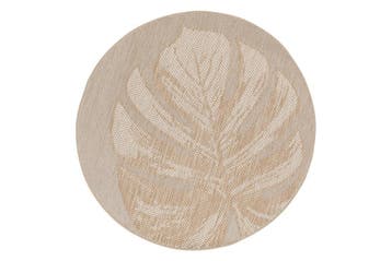 GI Naturalis buitenkleed rond Ø200 cm. - Leaf Taupe, Tuin en Terras, Verzenden, Nieuw