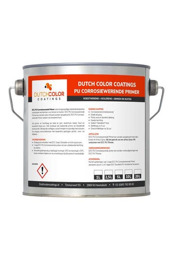 DCC PU Corrosiewerende Primer RAL 9010 | Zuiver Wit 1L, Verzenden, Wit, Nieuw, Verf