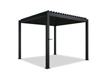 Veiling - Pergola / Lamellendak - Tahiti - 3x3 m - Antraciet, Tuin en Terras, Nieuw