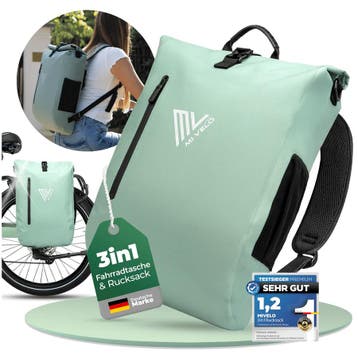 3 in 1 fietstas  Mi Velo kleur Mint, Ophalen of Verzenden, Nieuw
